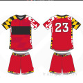 Sublimation Custom Soccer Jersey Vêtements d&#39;équipe en gros